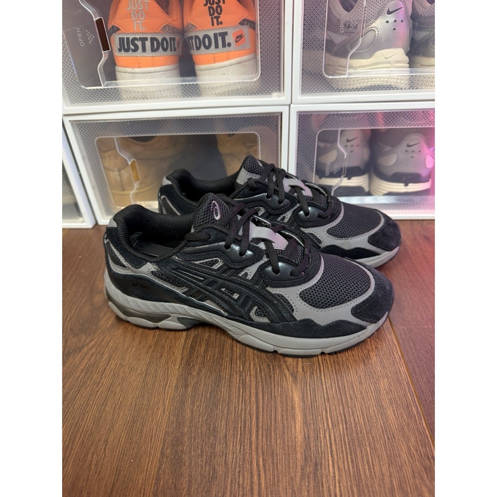 Asics Gel-NYC Black Graphite Grey Mens Sneakers 1204A175-001 Size 6.5